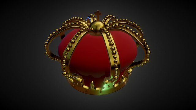Sea King Crown 3D Model