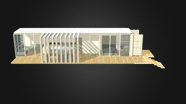 Modelo Casa Conteiner S4 3D Model