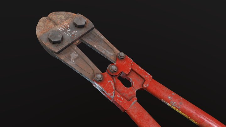 Bolt Cutters 3D Model