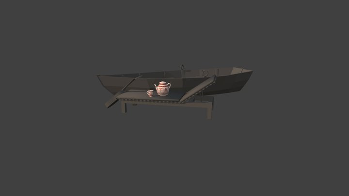 By the ocean - Unwrap 2 More detailed props 3D Model