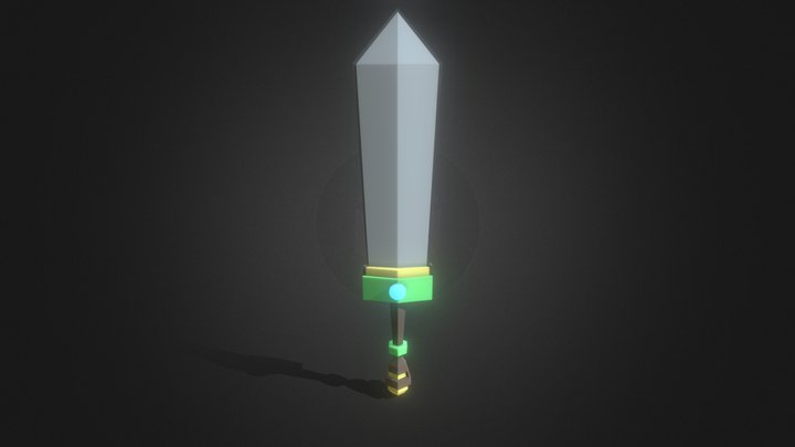 Blue Sword 3D Model