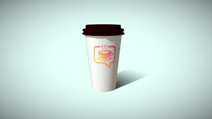 Paper coffee cup 3D Model