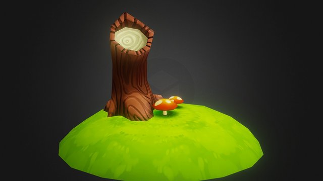 Low Poly Tree 3D Model