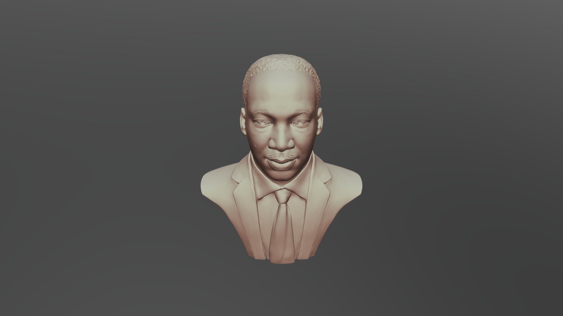 Martin Luther King sculpture ready to 3D print - Buy Royalty Free 3D ...