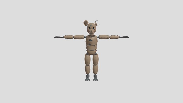 Prewitered Rat 3D Model