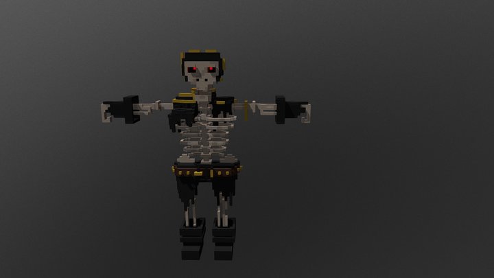 Voxel skeleton 3D Model