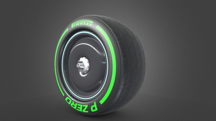 F1 2022 INTERMEDIUM TYRE 3D Model