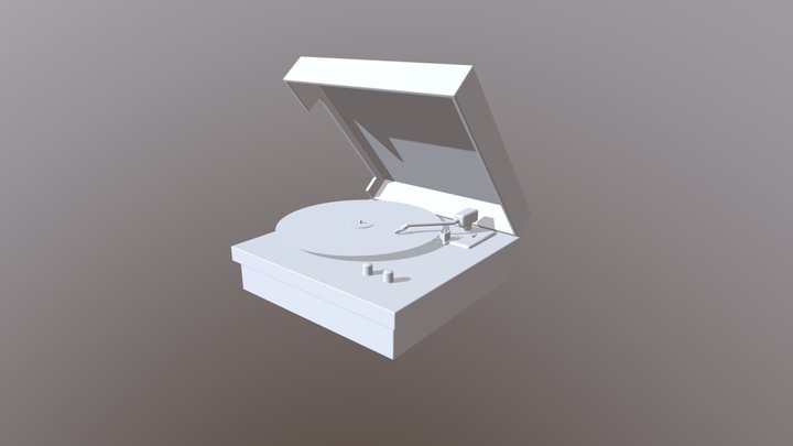 Record Player (untextured) 3D Model