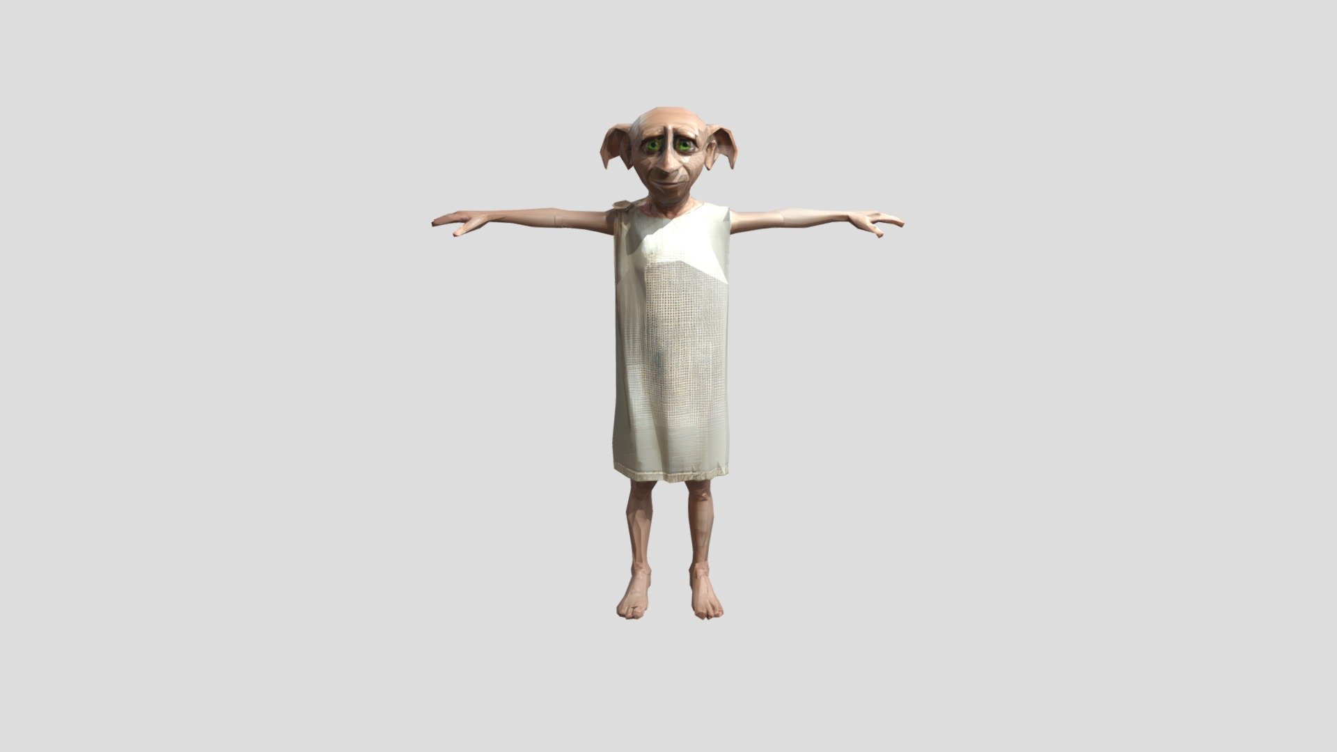 Small humanoid with large ears - 3D model by osamarazaansari [5fc35f8 ...