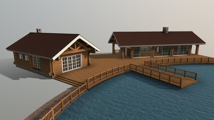 Баня Беседка (Богучарово) 3D Model