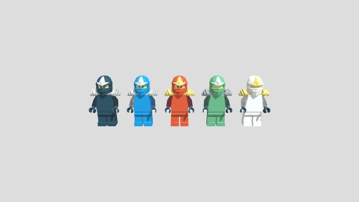 Ninjago Ninjas 3D Model