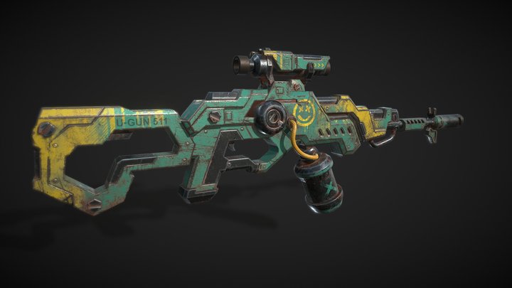 U-Rifle 3D Model