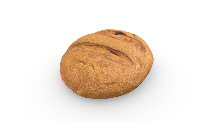Round Bread 3D Model
