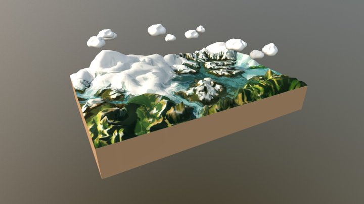 Water Cycle 3D Model