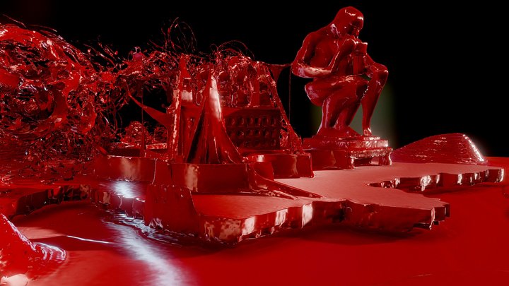 GöttwAIg – Rotes Palimpsest – Free 3D Model STL