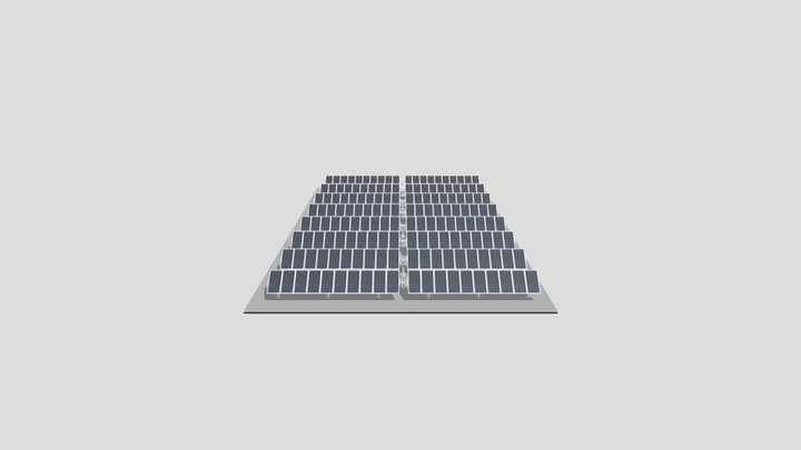 Usina Modelo Bi-Fileira 75kWp IST 3D Model