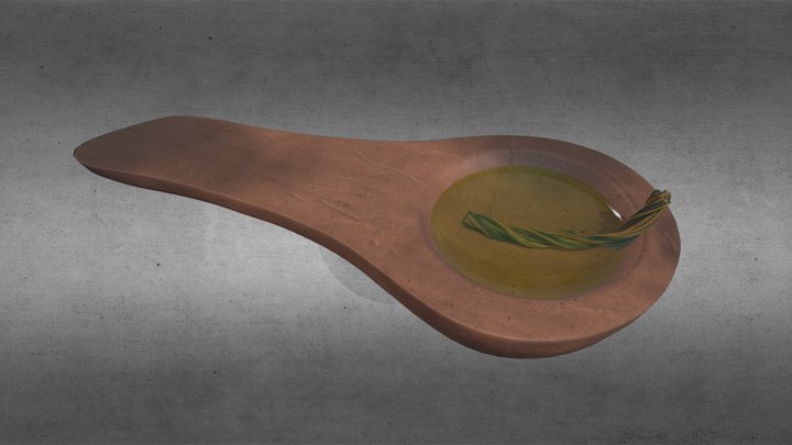 Lámpara de arenisca rosa de Lascaux 3D Model