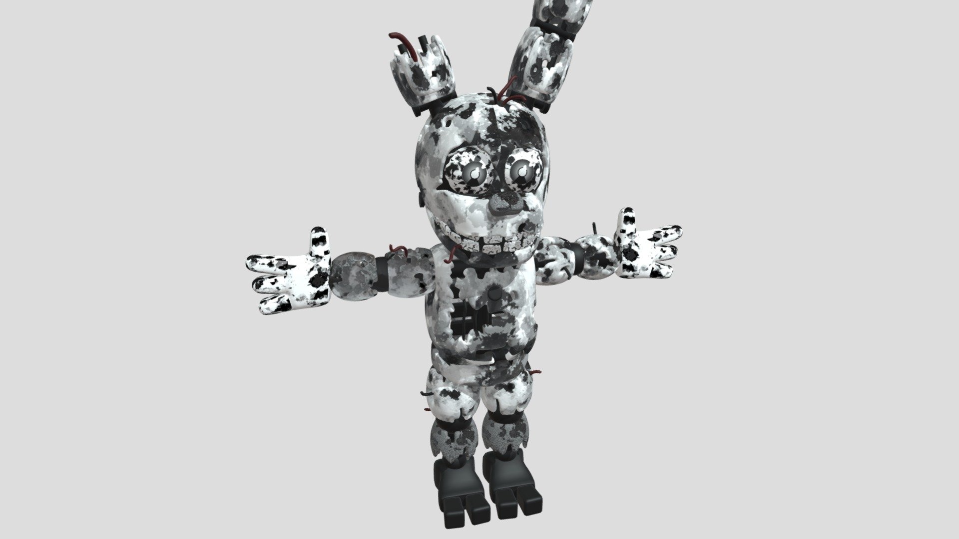 Springtrap Fnaf World Download Free 3d Model By ☕mr Dabois Official☕