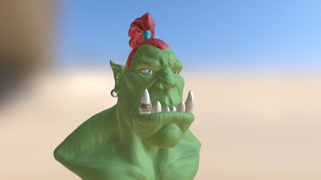 Orc head 3D Model