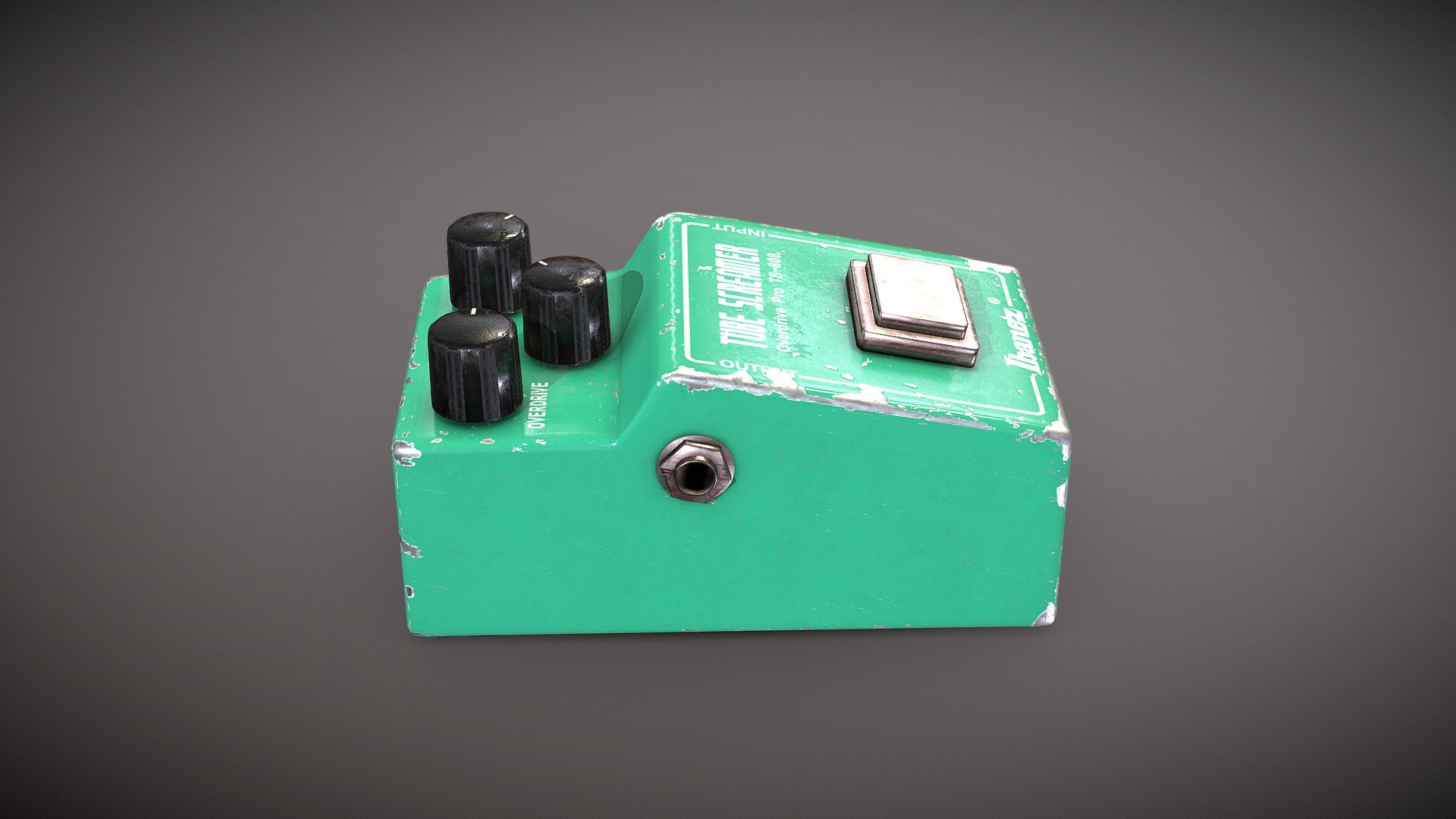 Vintage Ibanez Tube Screamer TS-808 - 3D model by Alan Ethridge  (@AlanEthridge) [5fc5f43]