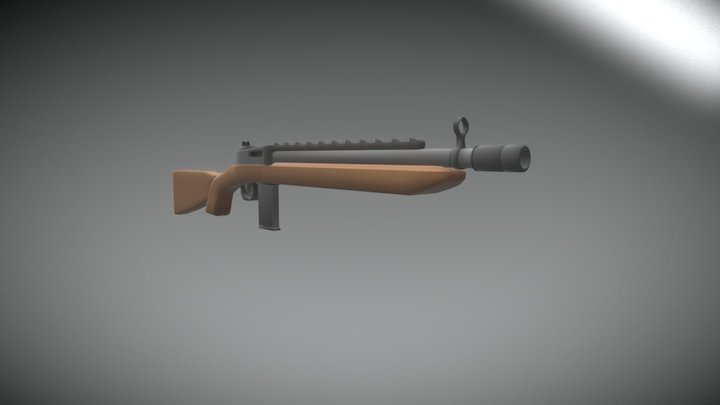 Benchmark Battle Rifle 6 3D Model