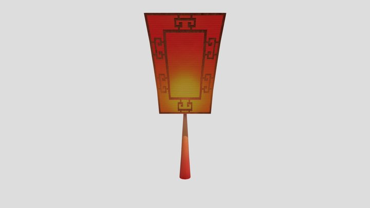 孔明灯 3D Model