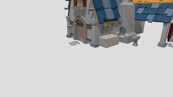 Blacksmith Shack 3D Model