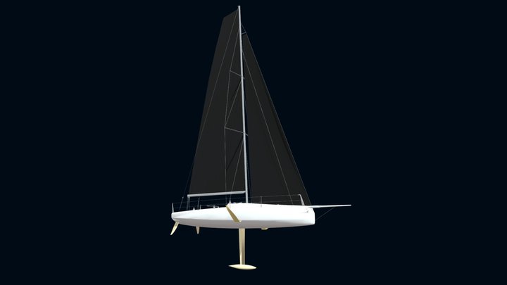CodeX Sailboat 3D Model