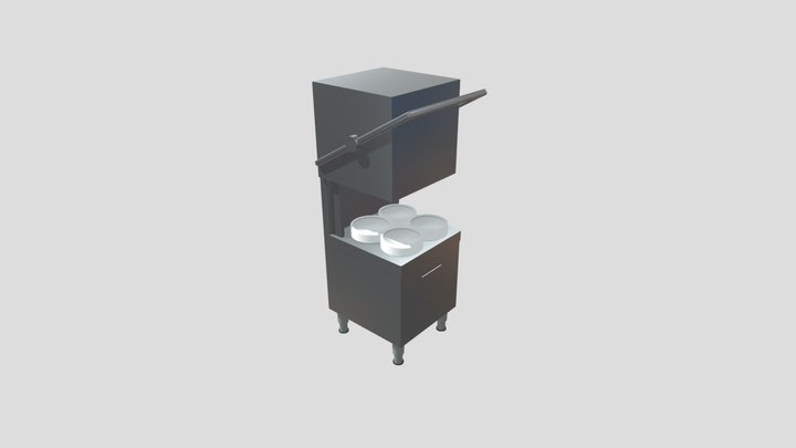 Professional Dishwasher 3D Model