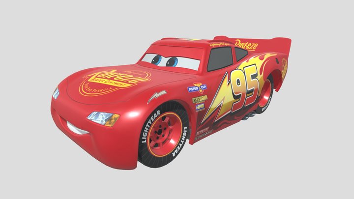 Lightning McQueen 3D Model
