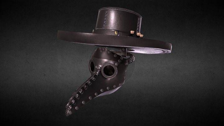 Plague Doctor Headgear 3D Model