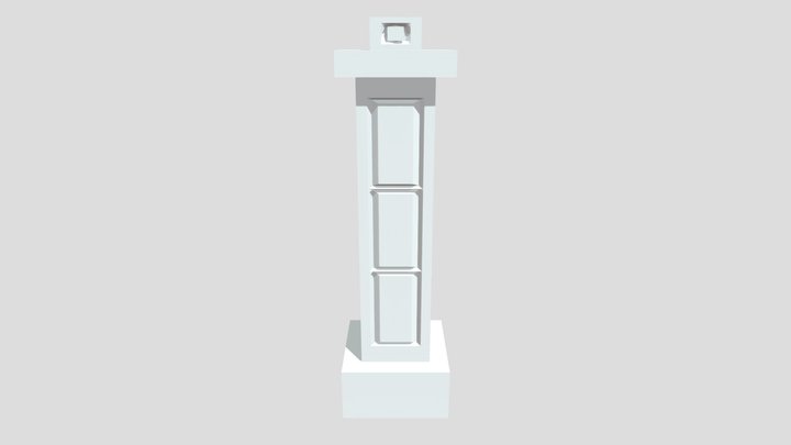Stone Column 3D Model