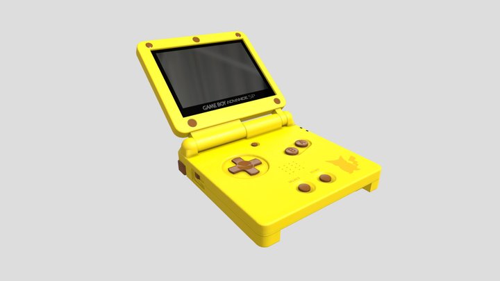 GameBoy Advance - 3D model by Unconid (@unconid) [87e049f]