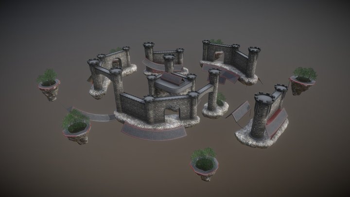 Surf Castle Preview 3D Model