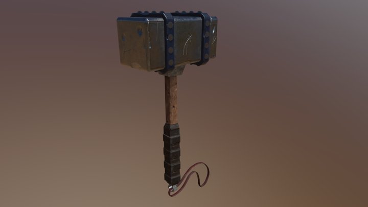 Battle Hammer 3D Model