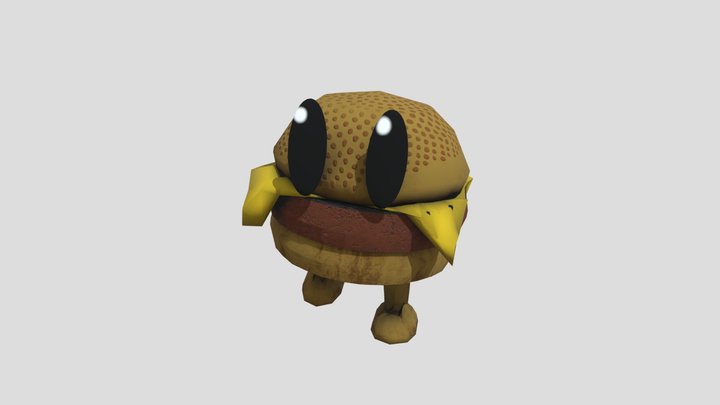 Burger Customer 3D Model