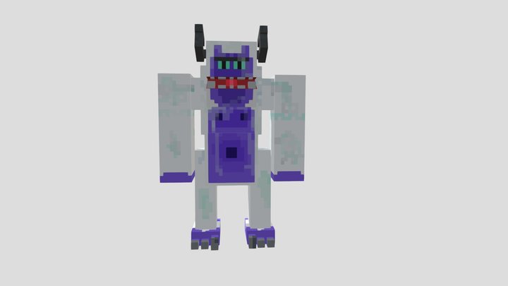 yeti minecraft model 3D Model