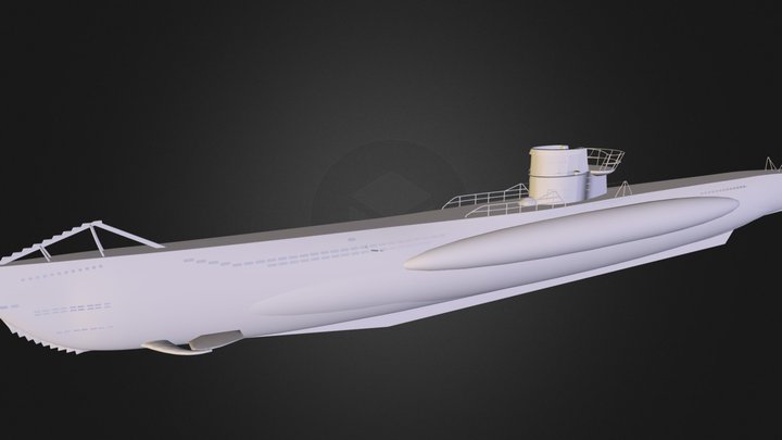 Type V I I Uboat 3D Model