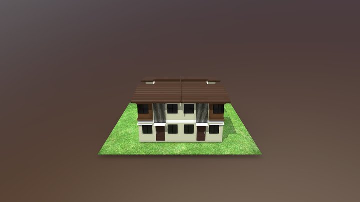 Quadruplex house 3D Model