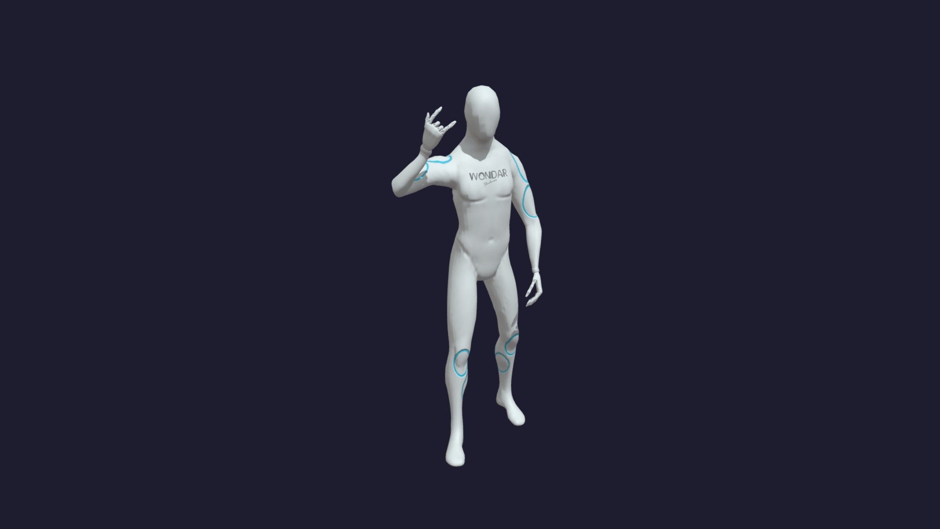 Horns gesture 1 — Sketchfab embed 3D viewer