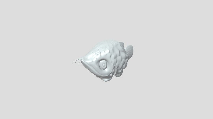 Cute fish-like creature 3D Model