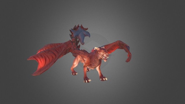 Manners the Manticore 3D Model