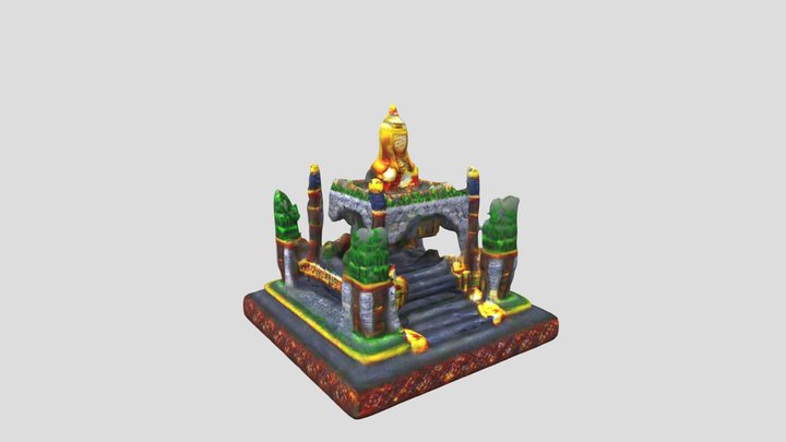 buddha altar 3 3D Model