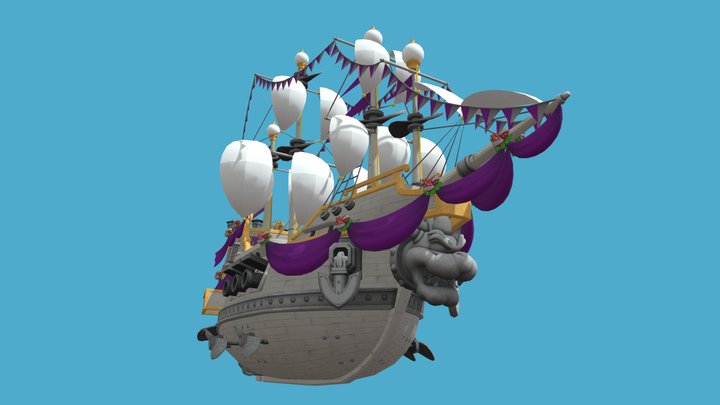 Super Mario Odyssey - Bowsers Airship – Modello 3D gratuito STL
