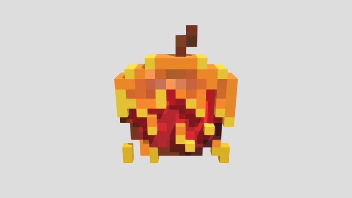 Honey Apple - Minecraft 3D Model