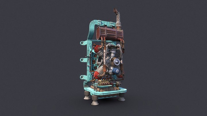 Diesel generator 3D Model