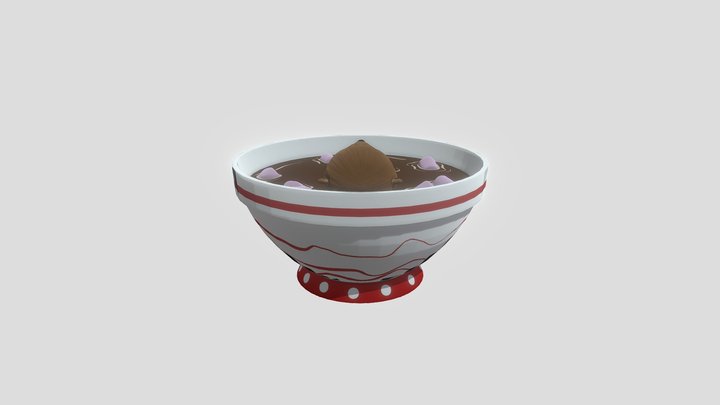 Otter in a bowl 3D Model