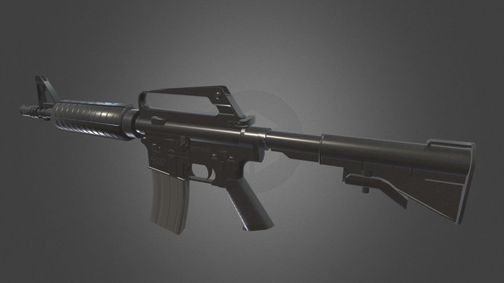 Colt CAR-15 carbine 3D Model