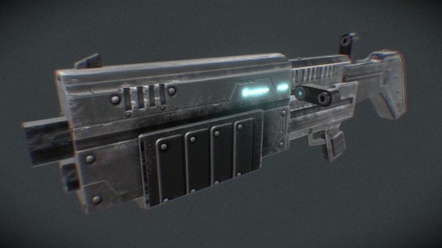 HEAVY GUN 5 3D Model