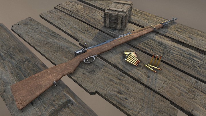 中正式步槍 3D Model